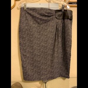 Lena Gabriel asymmetrical above the knee skirt